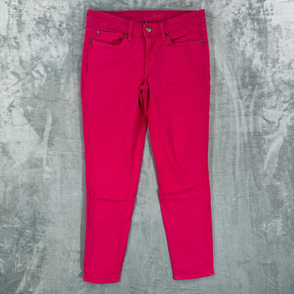 GAP Skinny Crop Jeans Women's Size 8/29 Hot Pink Stretch Denim Pants
